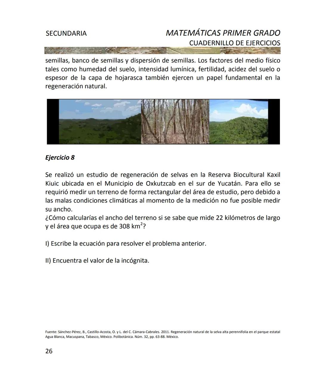 CUADERNILLO DE EJERCICIOS
DE MATEMÁTICAS
PARA SECUNDARIA
MILLSAPS
PN
Kaxil KiulcA.C. COLLEGE UD
Reserva Biocultural
Mexico
SGP
El Programa d