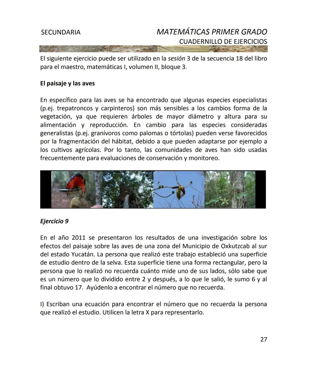 CUADERNILLO DE EJERCICIOS
DE MATEMÁTICAS
PARA SECUNDARIA
MILLSAPS
PN
Kaxil KiulcA.C. COLLEGE UD
Reserva Biocultural
Mexico
SGP
El Programa d
