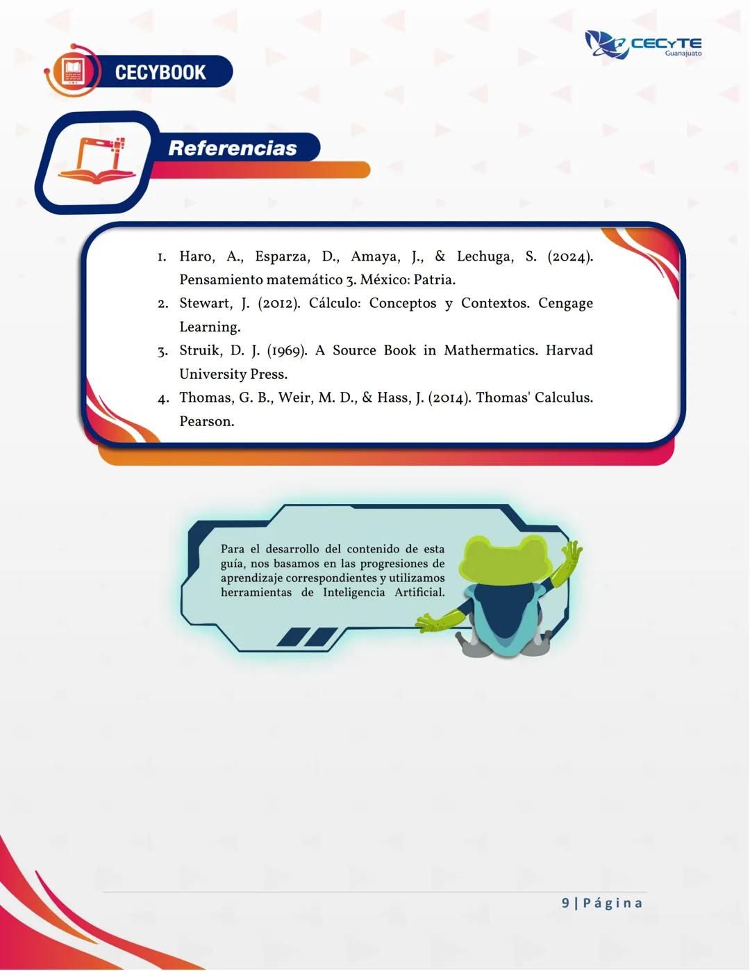 ## Semana 03
## Unidad 1: Fundamentos del cálculo diferencial. CECYBOOK
CECYTE
Guanajuato
1.2.
Contenido específico
Cálculo diferencial
1.2