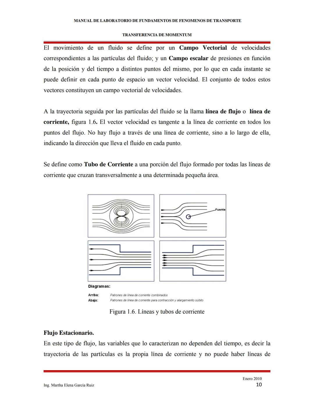2010
MANUAL DE LABORATORIO DE FUNDAMENTOS
DE FENÓMENOS DE TRANSPORTE
INTRODUCCIÓN A LOS FENÓMENOS DE
TRANSPORTE
Ing. Martha Elena García Ruí