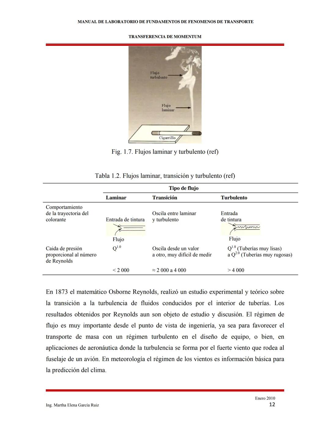 2010
MANUAL DE LABORATORIO DE FUNDAMENTOS
DE FENÓMENOS DE TRANSPORTE
INTRODUCCIÓN A LOS FENÓMENOS DE
TRANSPORTE
Ing. Martha Elena García Ruí