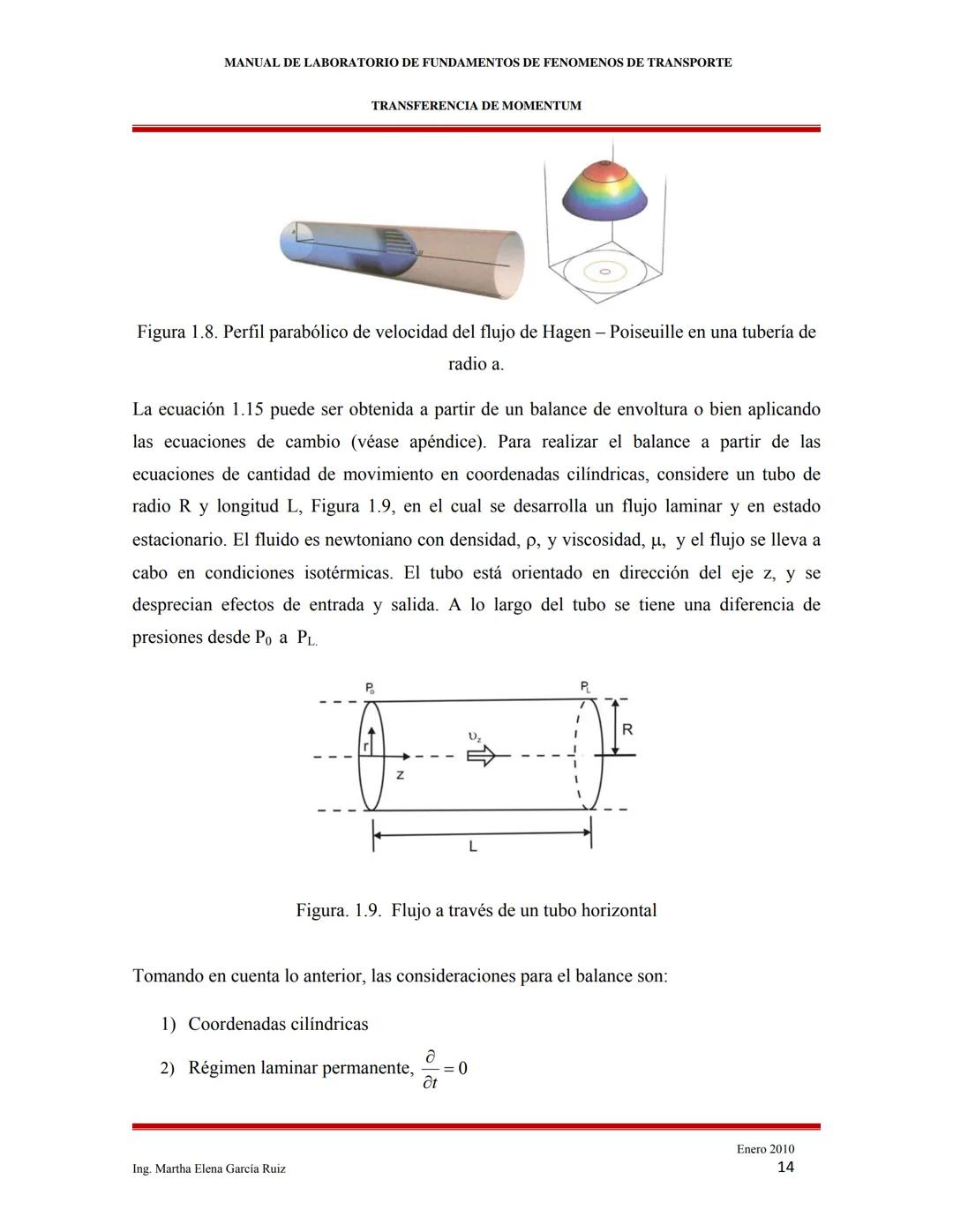 2010
MANUAL DE LABORATORIO DE FUNDAMENTOS
DE FENÓMENOS DE TRANSPORTE
INTRODUCCIÓN A LOS FENÓMENOS DE
TRANSPORTE
Ing. Martha Elena García Ruí