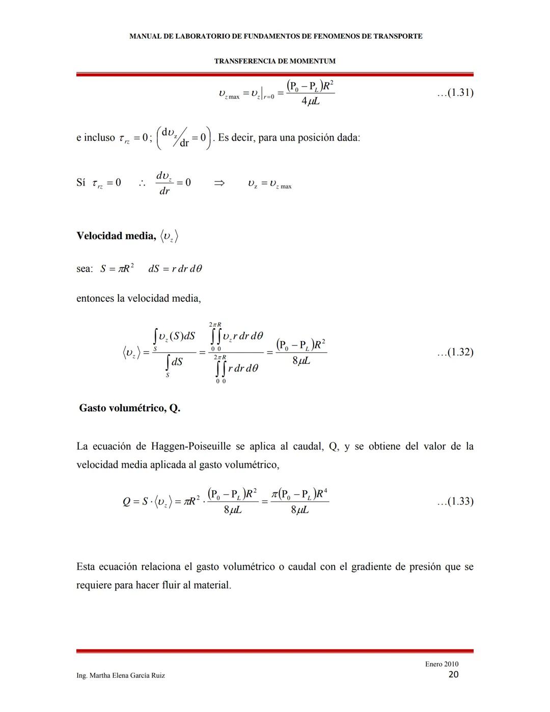 2010
MANUAL DE LABORATORIO DE FUNDAMENTOS
DE FENÓMENOS DE TRANSPORTE
INTRODUCCIÓN A LOS FENÓMENOS DE
TRANSPORTE
Ing. Martha Elena García Ruí