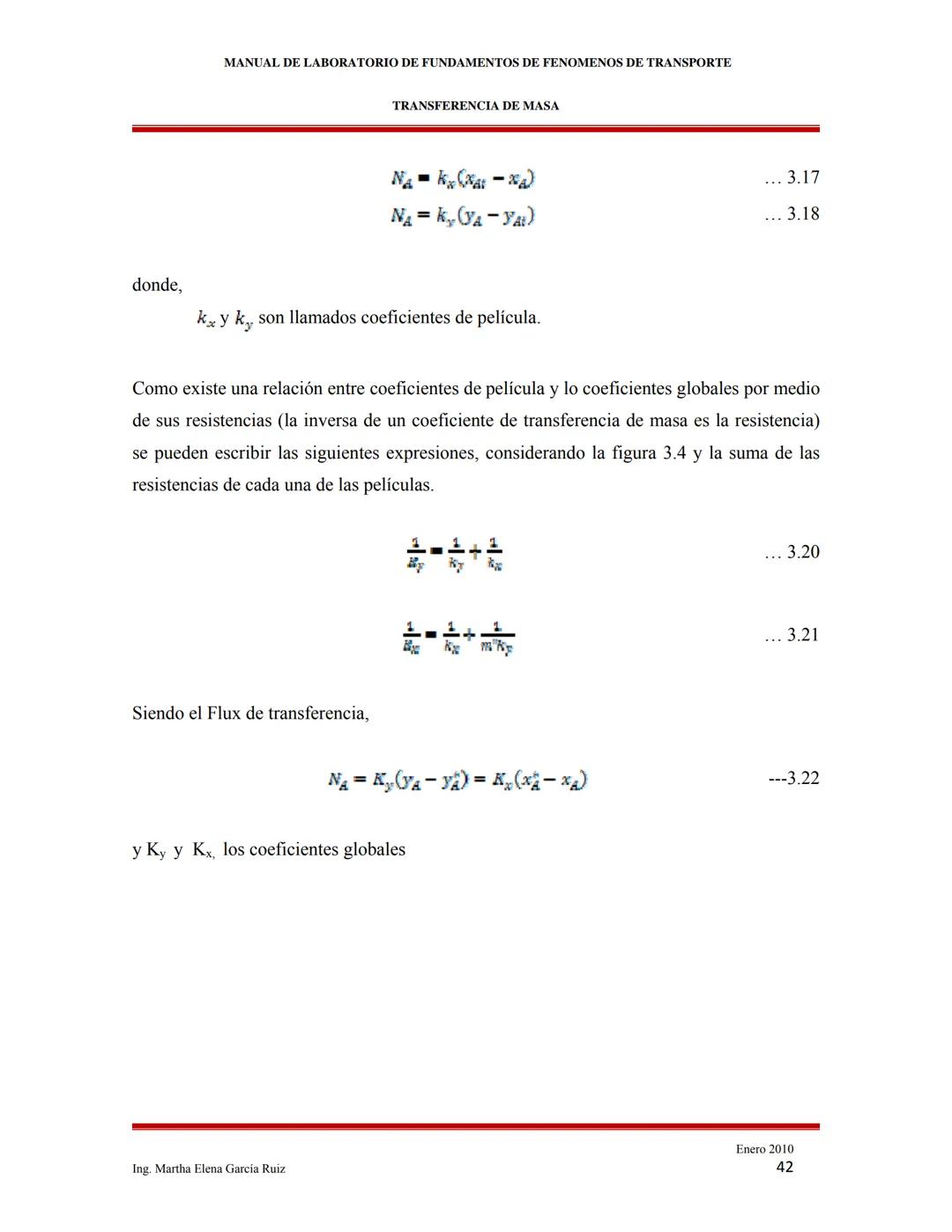2010
MANUAL DE LABORATORIO DE FUNDAMENTOS
DE FENÓMENOS DE TRANSPORTE
INTRODUCCIÓN A LOS FENÓMENOS DE
TRANSPORTE
Ing. Martha Elena García Ruí