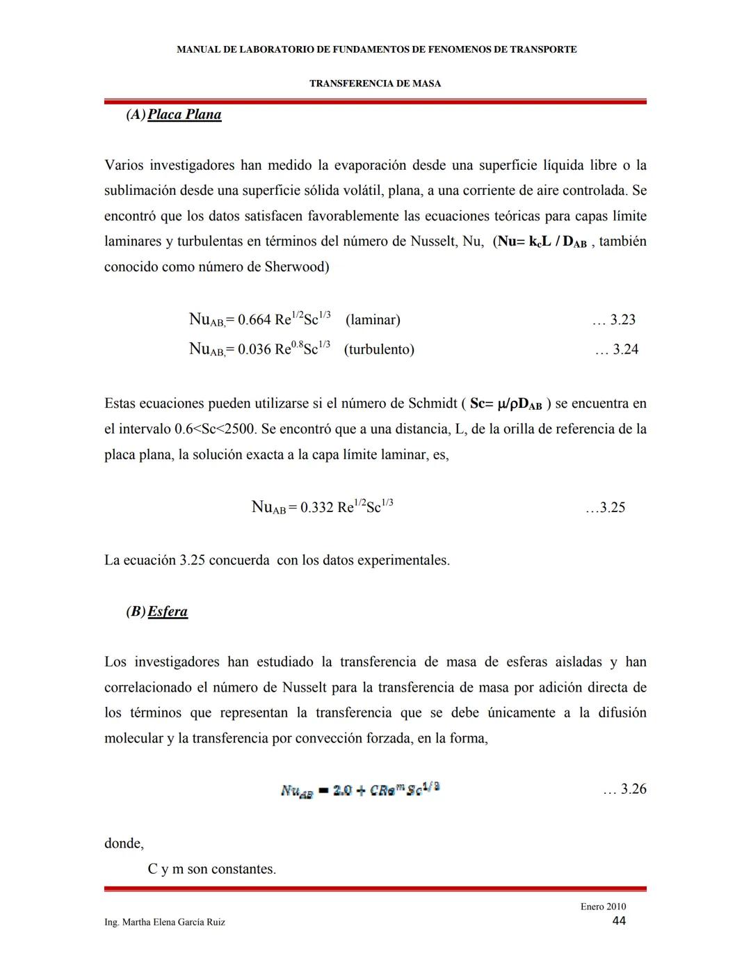2010
MANUAL DE LABORATORIO DE FUNDAMENTOS
DE FENÓMENOS DE TRANSPORTE
INTRODUCCIÓN A LOS FENÓMENOS DE
TRANSPORTE
Ing. Martha Elena García Ruí