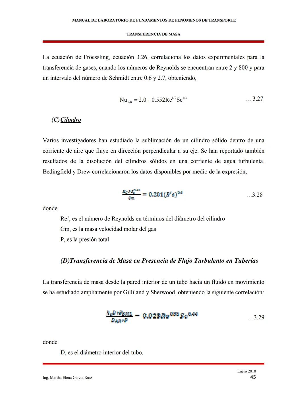 2010
MANUAL DE LABORATORIO DE FUNDAMENTOS
DE FENÓMENOS DE TRANSPORTE
INTRODUCCIÓN A LOS FENÓMENOS DE
TRANSPORTE
Ing. Martha Elena García Ruí