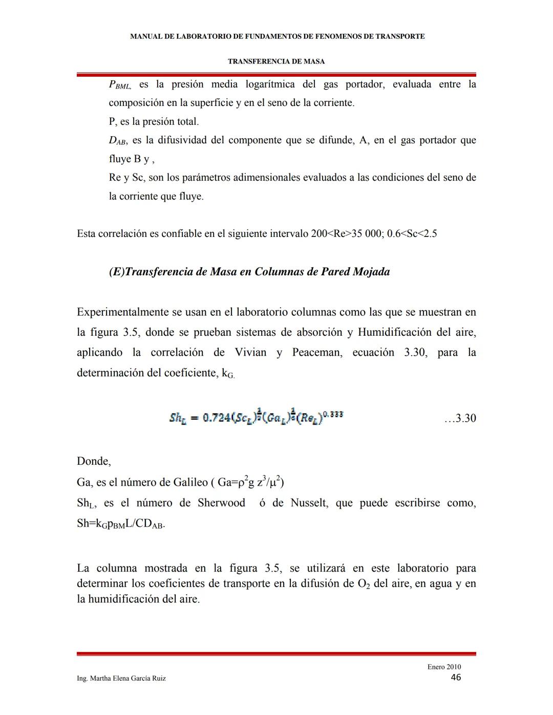 2010
MANUAL DE LABORATORIO DE FUNDAMENTOS
DE FENÓMENOS DE TRANSPORTE
INTRODUCCIÓN A LOS FENÓMENOS DE
TRANSPORTE
Ing. Martha Elena García Ruí