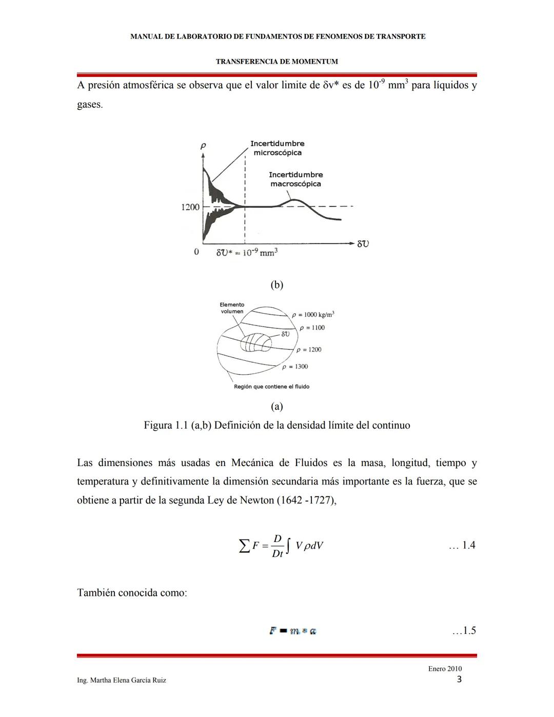 2010
MANUAL DE LABORATORIO DE FUNDAMENTOS
DE FENÓMENOS DE TRANSPORTE
INTRODUCCIÓN A LOS FENÓMENOS DE
TRANSPORTE
Ing. Martha Elena García Ruí