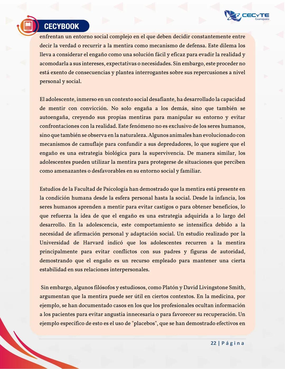 ## Semana 04
## Unidad 1: Atender y entender CECYBOOK
CECYTE
Guanajuato
Contenido específico
3. Tipos de ensayo
3.1 Literario
3.2 Filosófic