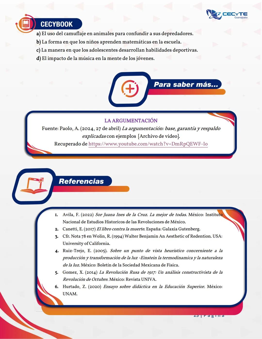 ## Semana 04
## Unidad 1: Atender y entender CECYBOOK
CECYTE
Guanajuato
Contenido específico
3. Tipos de ensayo
3.1 Literario
3.2 Filosófic