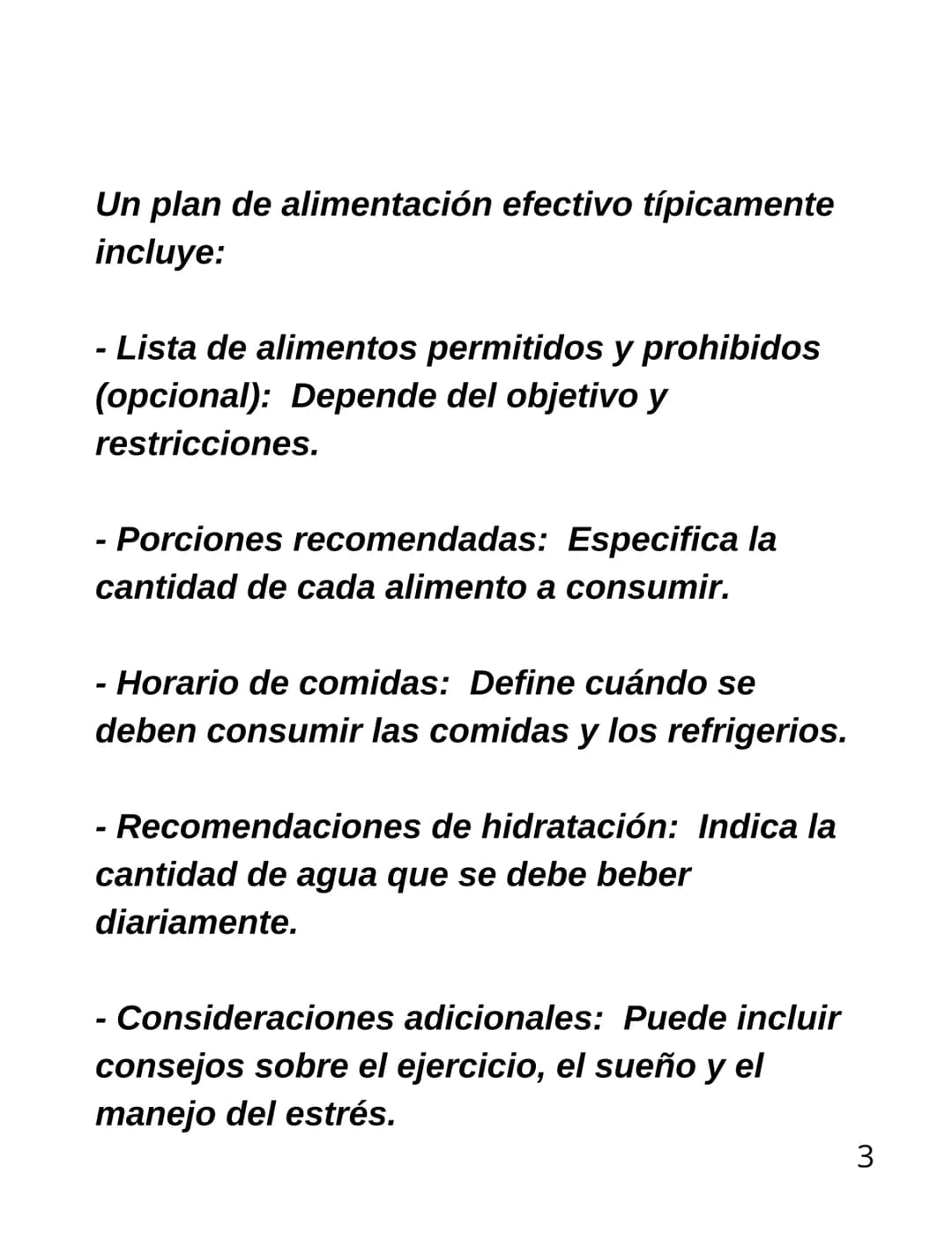 # INFORME: PLANES
DE
ALIMENTACIÓN Y
PORCIONES
SALUDABLES Un plan de alimentación es un documento o guía que
detalla qué, cuándo y cuánto com