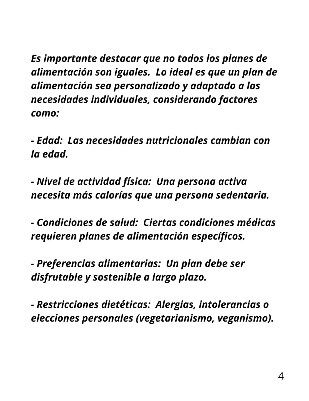 # INFORME: PLANES
DE
ALIMENTACIÓN Y
PORCIONES
SALUDABLES Un plan de alimentación es un documento o guía que
detalla qué, cuándo y cuánto com