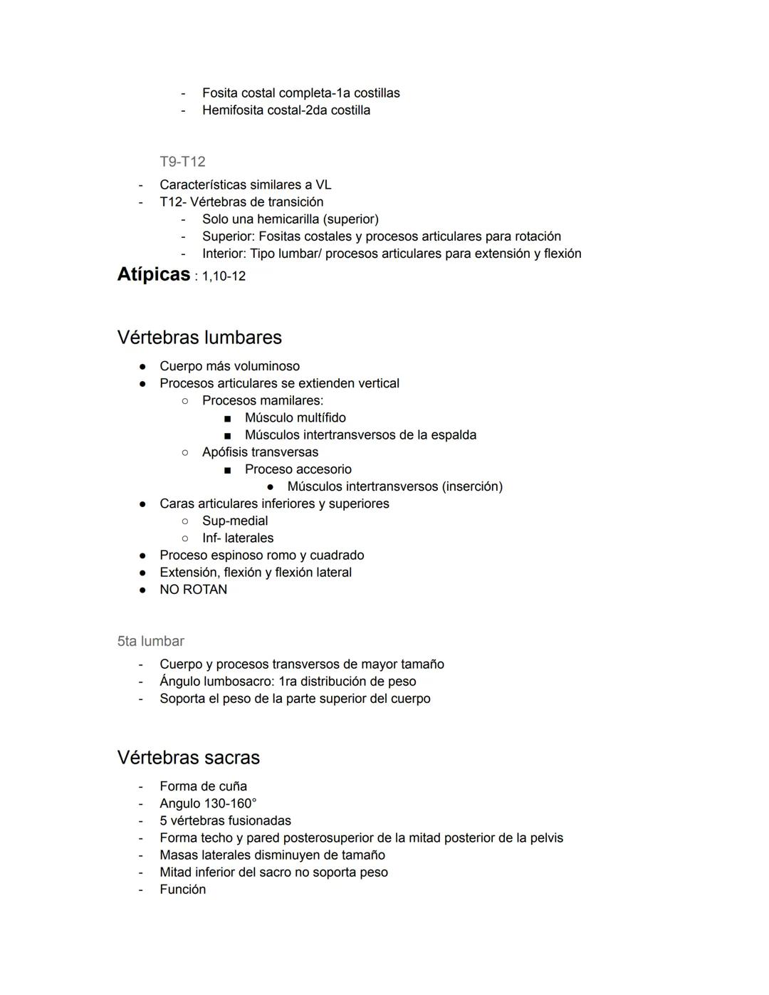 PARCIAL 1
Dorso/ tórax posterior
- Formado por: Parte posterior del tronco
- Cuello → Región glútea
- Columna vertebral y médula
- Función: