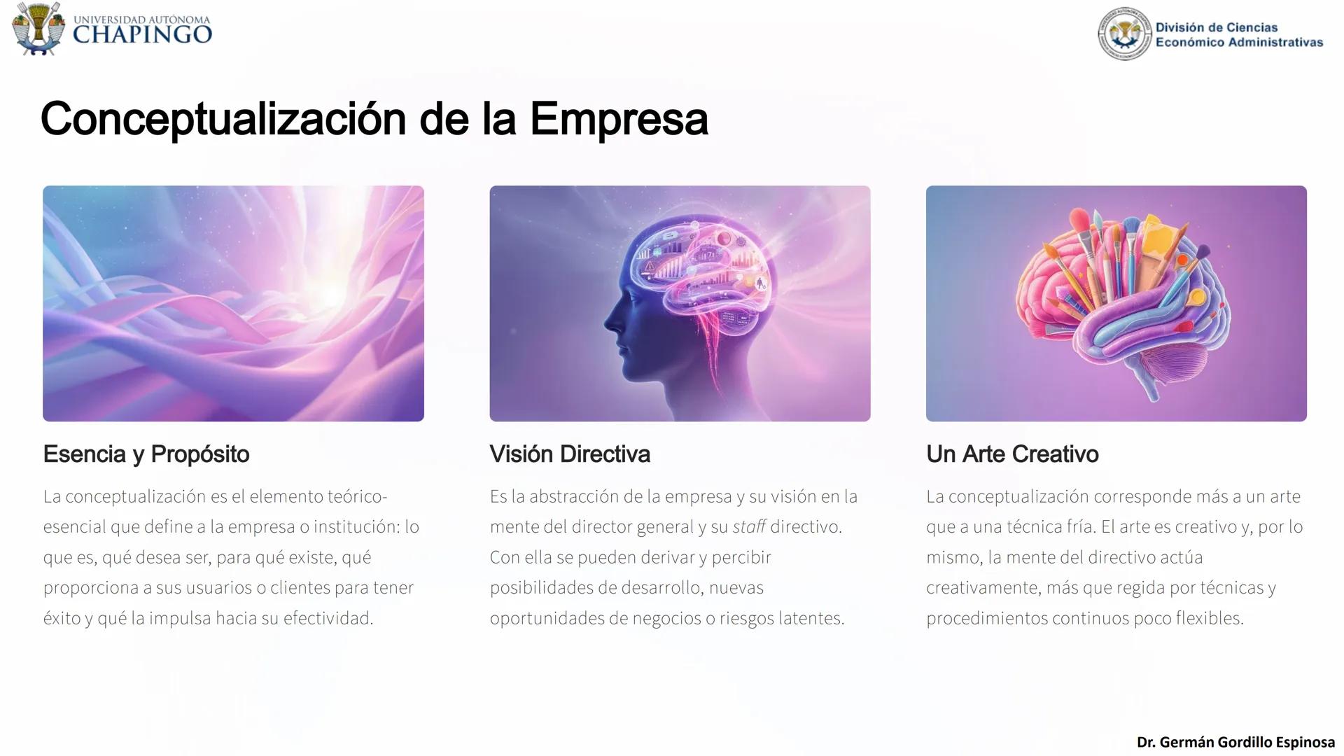 UNIVERSIDAD AUTÓNOMA
CHAPINGO
División de Ciencias
Económico Administrativas
Administración: Fundamentos
de Planeación
Este curso explora lo