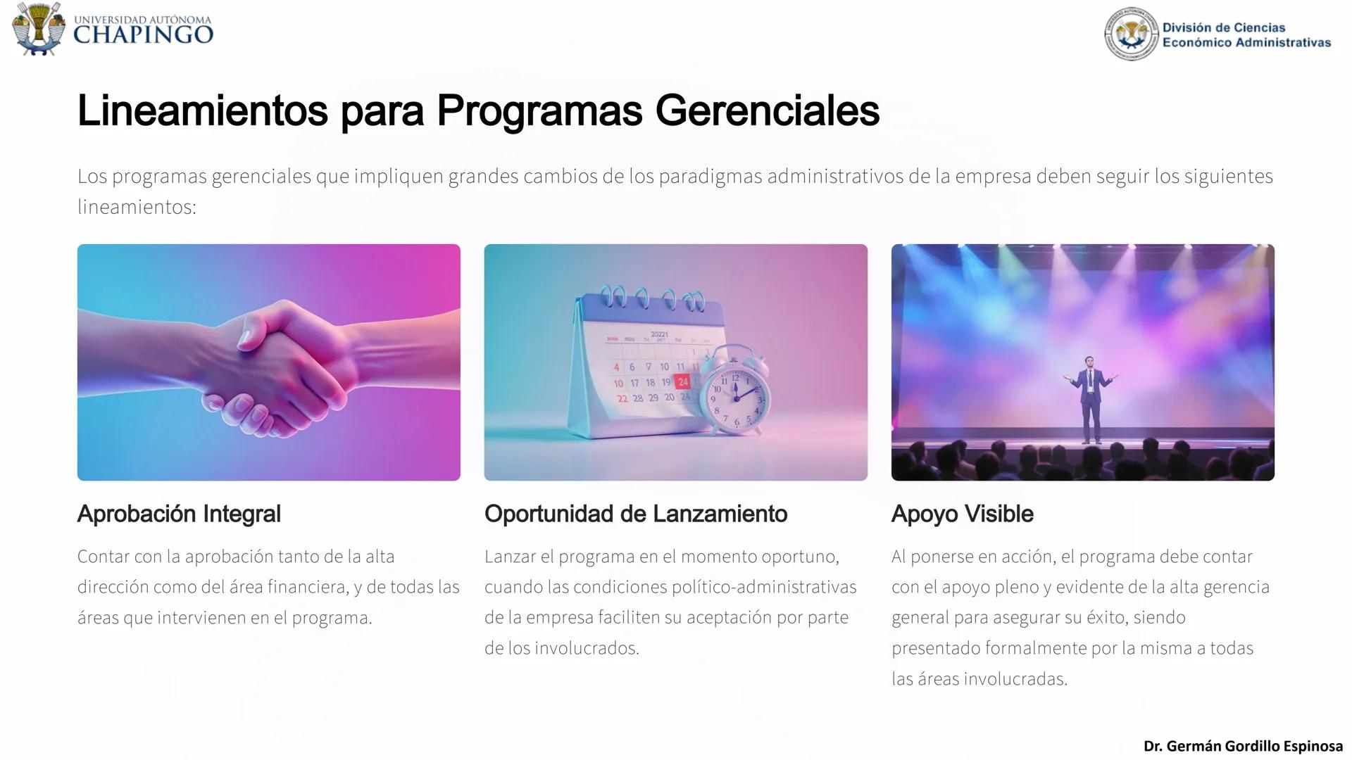 UNIVERSIDAD AUTÓNOMA
CHAPINGO
División de Ciencias
Económico Administrativas
Administración: Fundamentos
de Planeación
Este curso explora lo