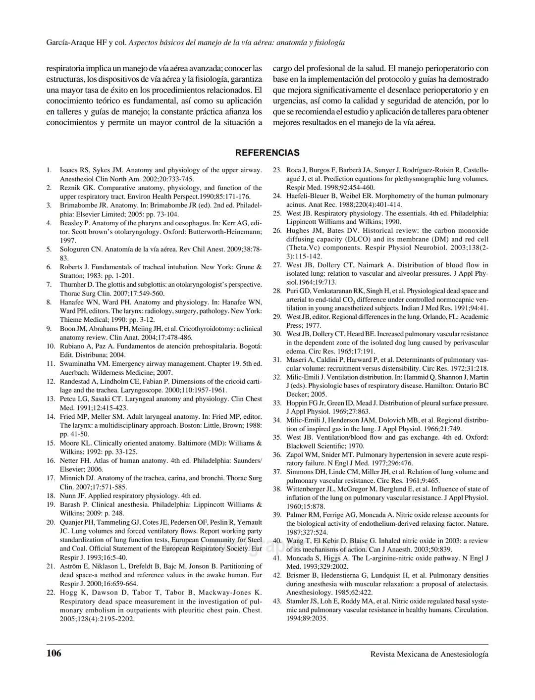 # Anestesiologia
www.medigraphic.org.mx
## ARTÍCULO DE REVISIÓN
Vol. 38. No. 2 Abril-Junio 2015
pp 98-107
# Aspectos básicos del manejo de