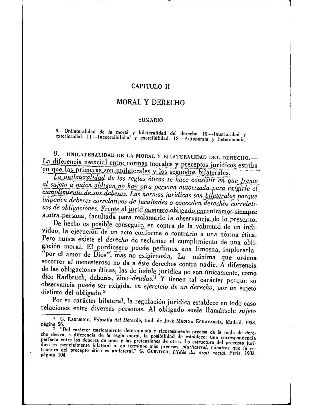 CAPITULO I
CONCEPTOS DE NORMA Y LEY NATURAL
SUMARIO
1.-Juicios enunciativos y juicios normativos. 2.-Concepto de ley natural. 3.-Nor-
mas de