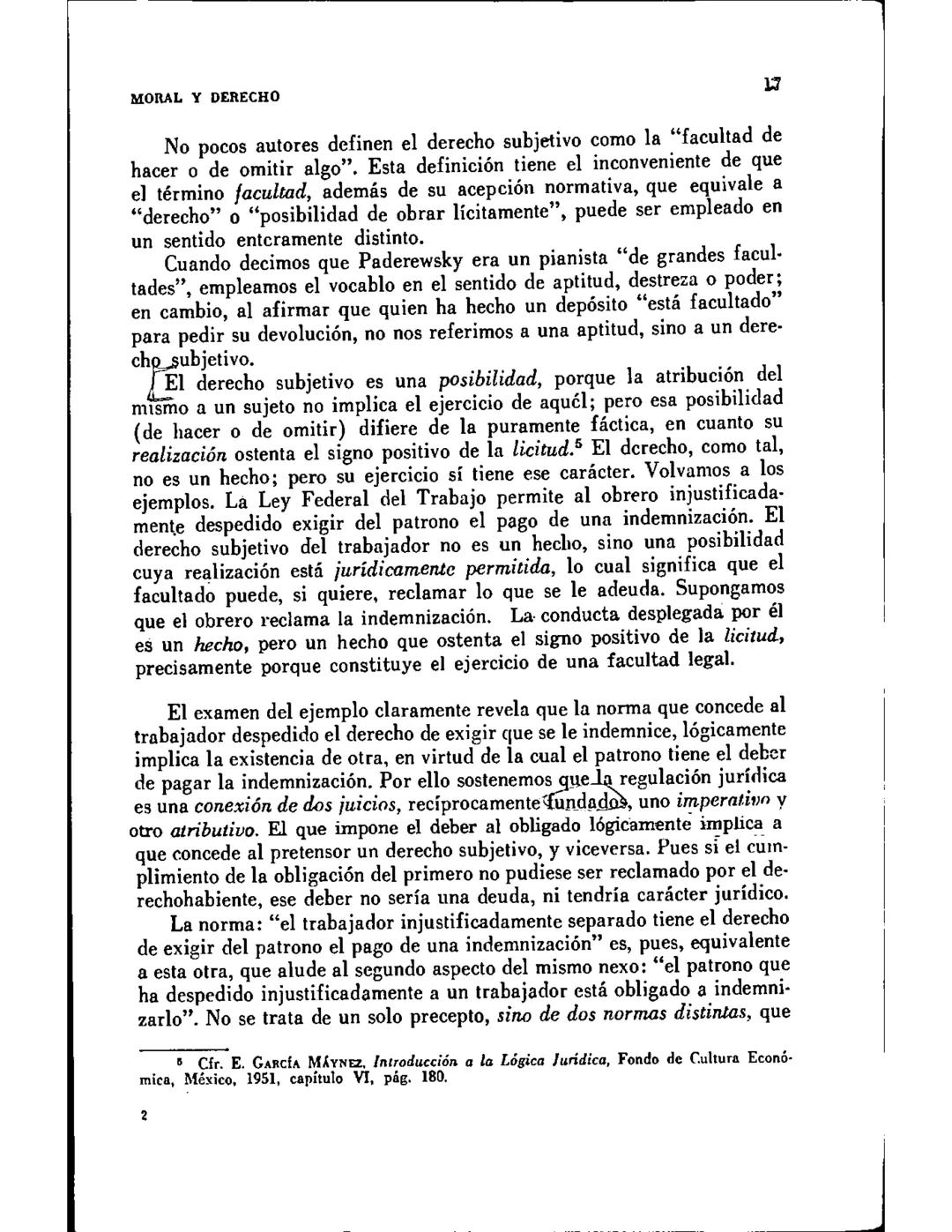 CAPITULO I
CONCEPTOS DE NORMA Y LEY NATURAL
SUMARIO
1.-Juicios enunciativos y juicios normativos. 2.-Concepto de ley natural. 3.-Nor-
mas de