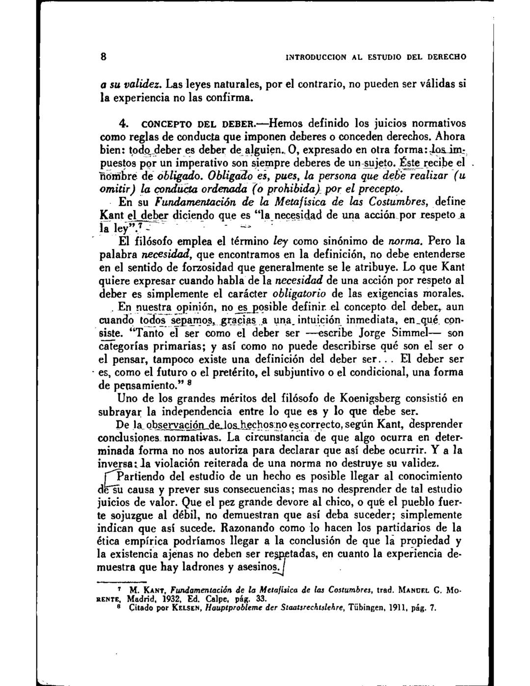 CAPITULO I
CONCEPTOS DE NORMA Y LEY NATURAL
SUMARIO
1.-Juicios enunciativos y juicios normativos. 2.-Concepto de ley natural. 3.-Nor-
mas de