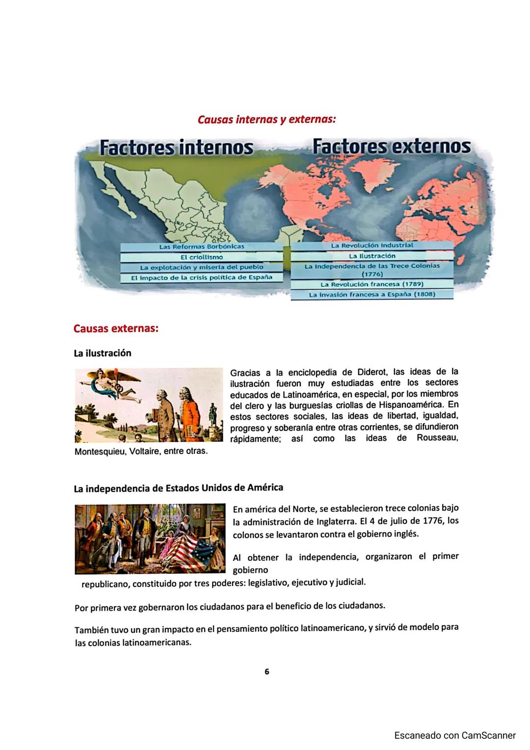 Causas internas y externas:
Factores internos
Factores externos
Las Reformas Borbónicas
El criollismo
La explotación y miseria del pueblo
El