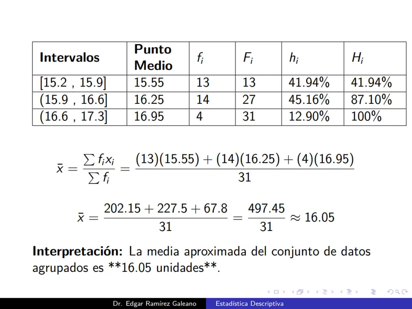 # Estadística Descriptiva
Ingeniería Mecánica Agrícola
Dr. Edgar Ramírez Galeano Conceptos Básicos
En muchas ocasiones, para llevar a cabo