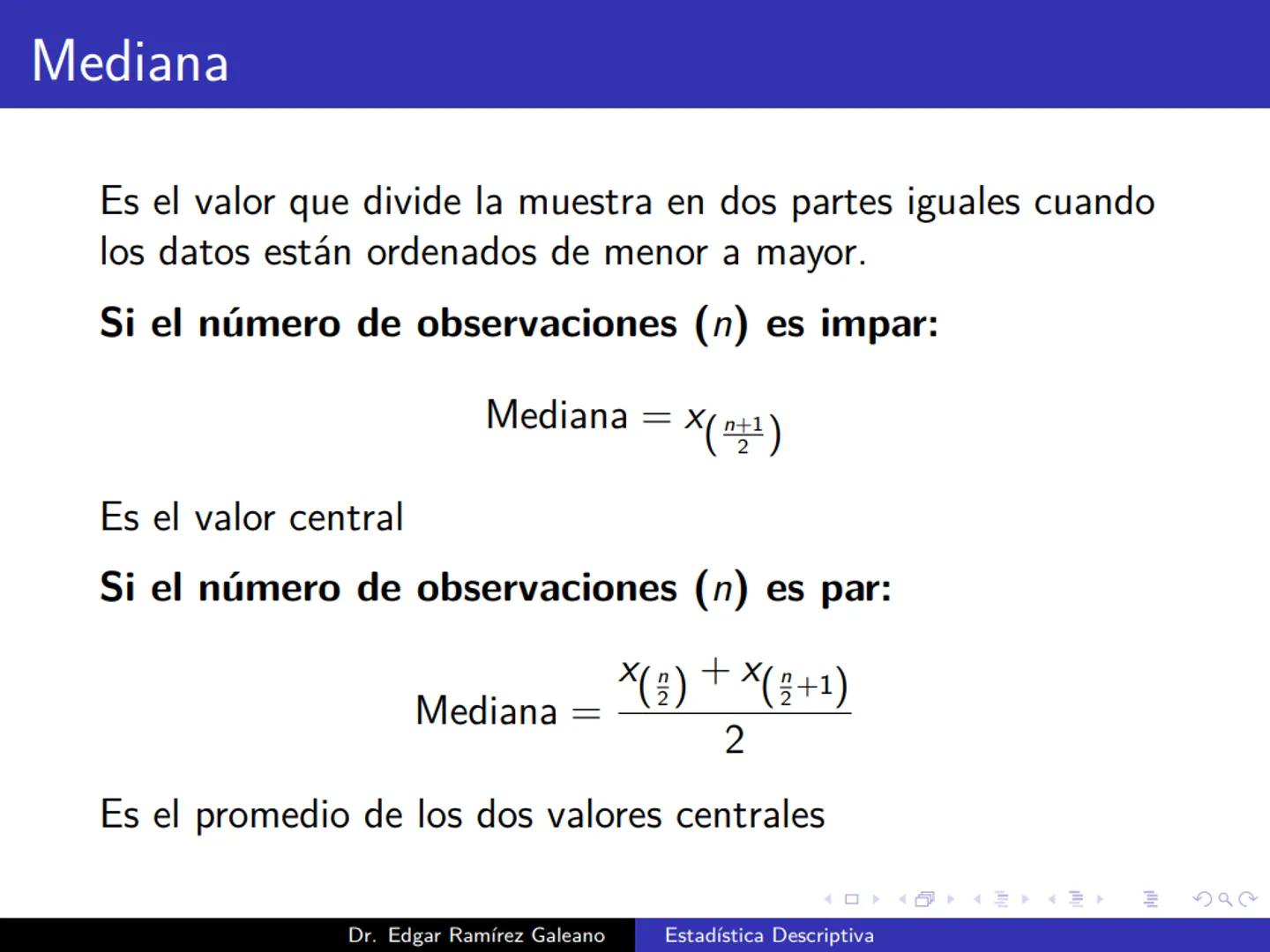 # Estadística Descriptiva
Ingeniería Mecánica Agrícola
Dr. Edgar Ramírez Galeano Conceptos Básicos
En muchas ocasiones, para llevar a cabo