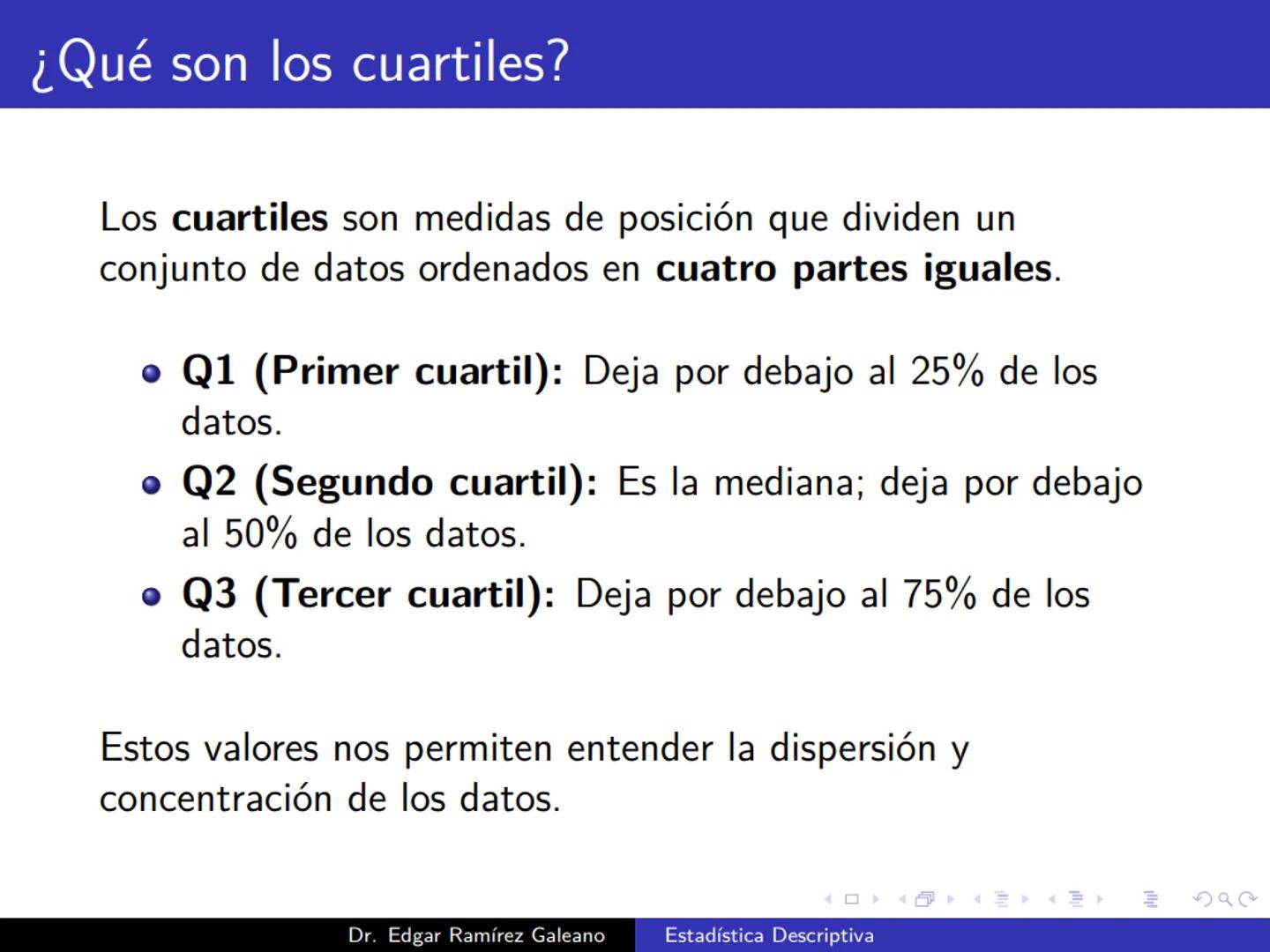 # Estadística Descriptiva
Ingeniería Mecánica Agrícola
Dr. Edgar Ramírez Galeano Conceptos Básicos
En muchas ocasiones, para llevar a cabo