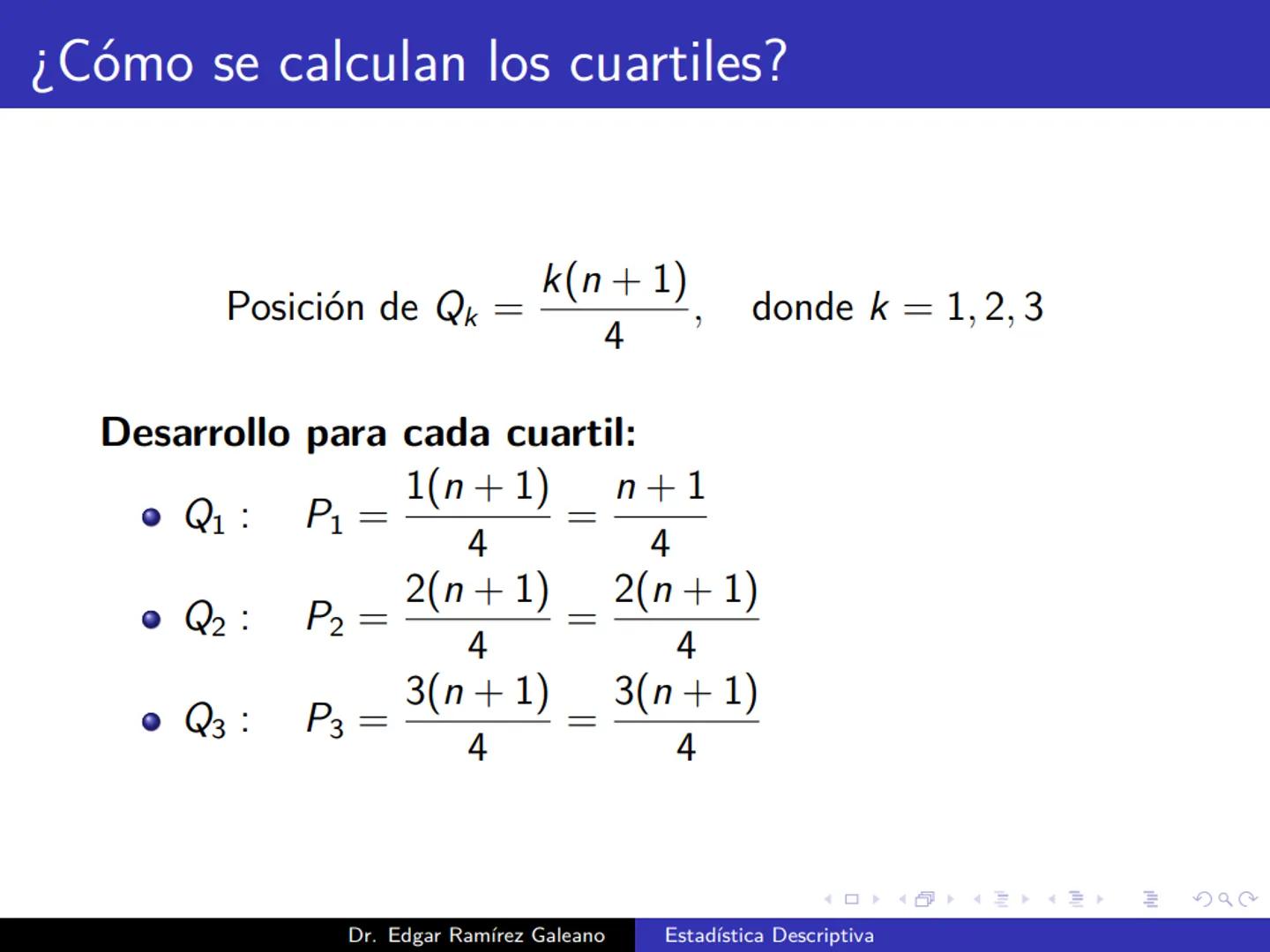 # Estadística Descriptiva
Ingeniería Mecánica Agrícola
Dr. Edgar Ramírez Galeano Conceptos Básicos
En muchas ocasiones, para llevar a cabo
