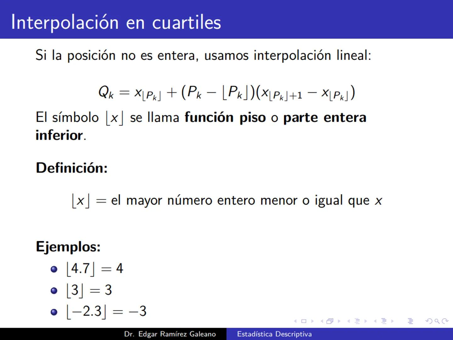 # Estadística Descriptiva
Ingeniería Mecánica Agrícola
Dr. Edgar Ramírez Galeano Conceptos Básicos
En muchas ocasiones, para llevar a cabo