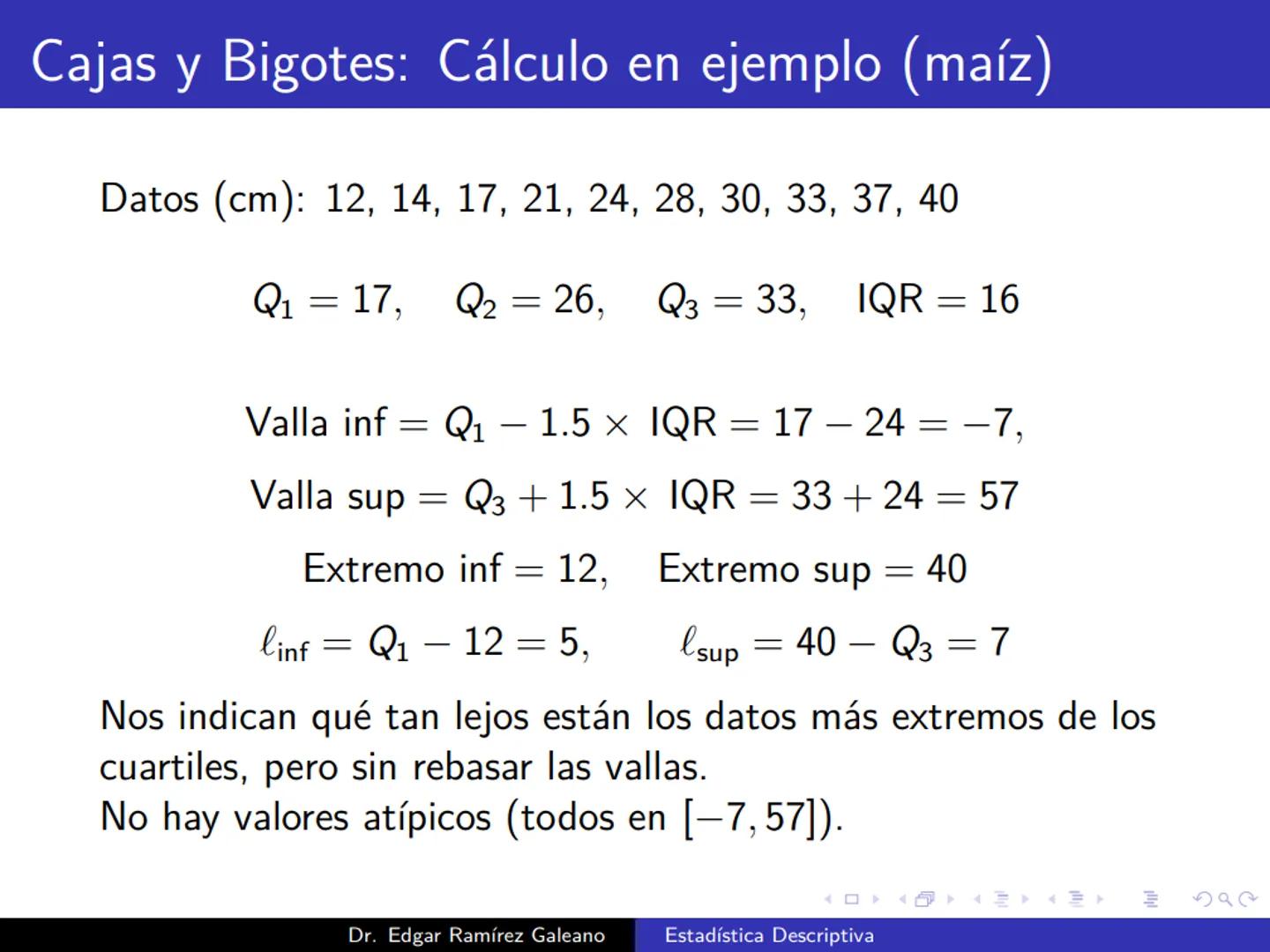 # Estadística Descriptiva
Ingeniería Mecánica Agrícola
Dr. Edgar Ramírez Galeano Conceptos Básicos
En muchas ocasiones, para llevar a cabo