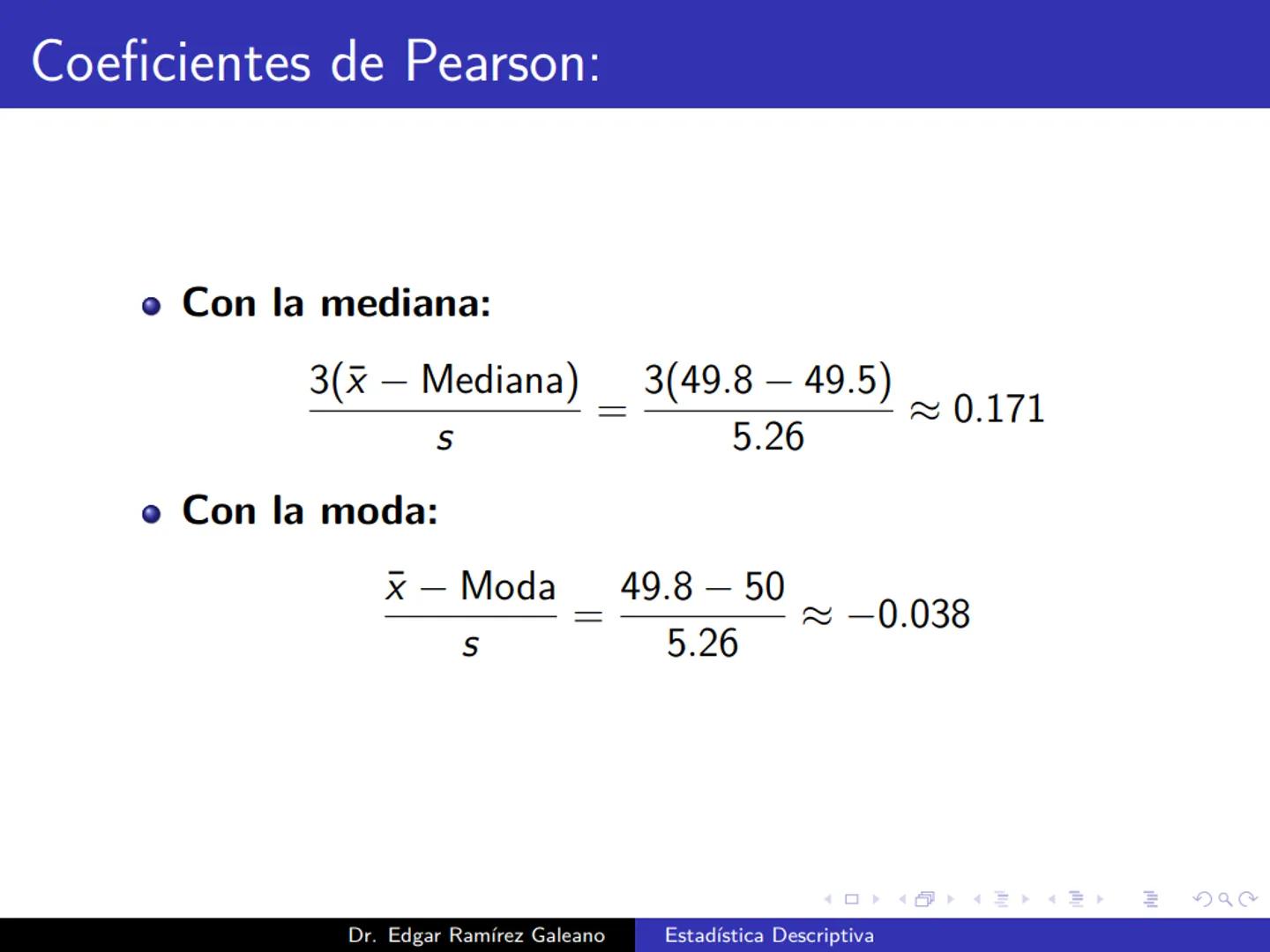 # Estadística Descriptiva
Ingeniería Mecánica Agrícola
Dr. Edgar Ramírez Galeano Conceptos Básicos
En muchas ocasiones, para llevar a cabo