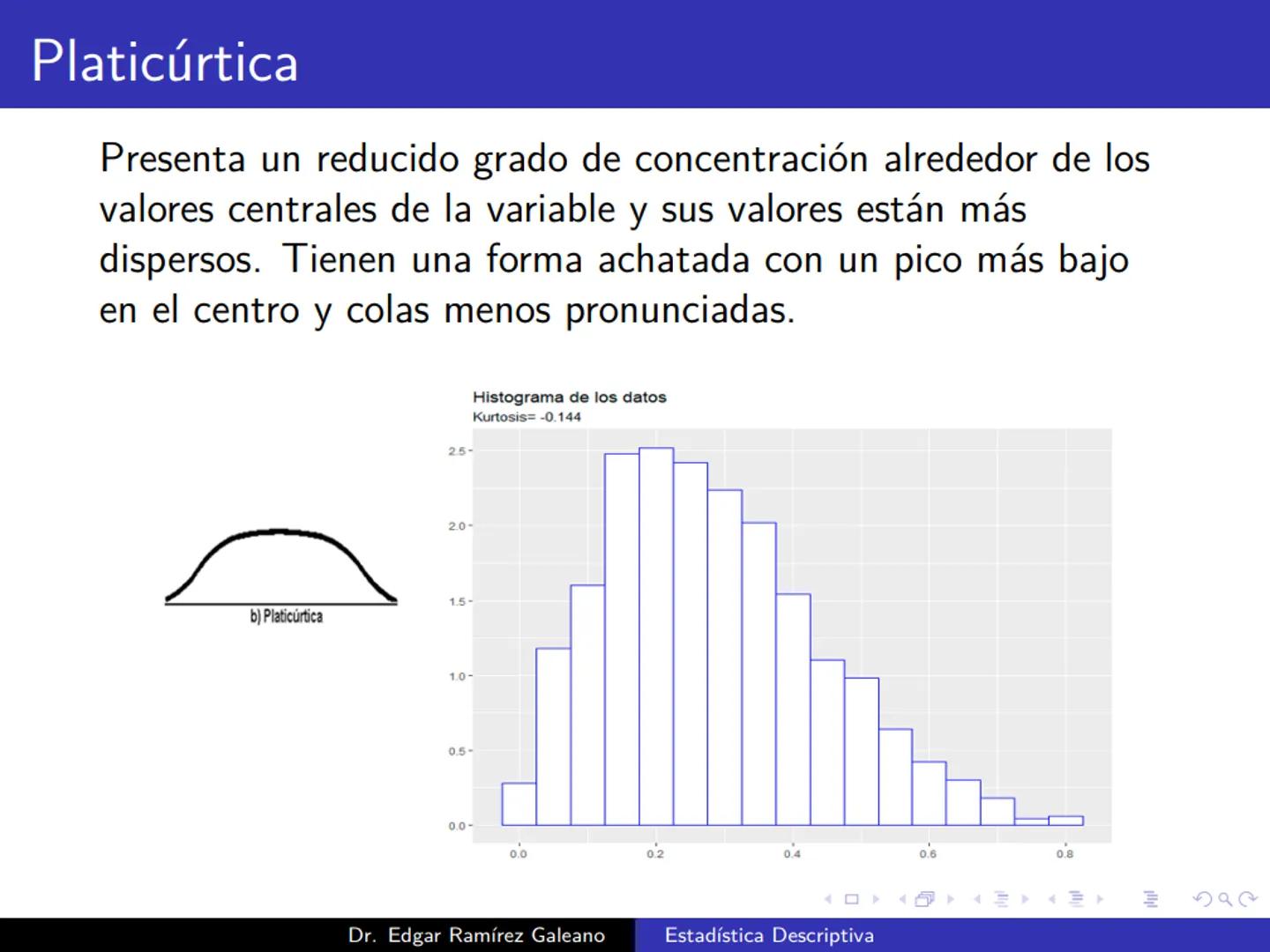 # Estadística Descriptiva
Ingeniería Mecánica Agrícola
Dr. Edgar Ramírez Galeano Conceptos Básicos
En muchas ocasiones, para llevar a cabo