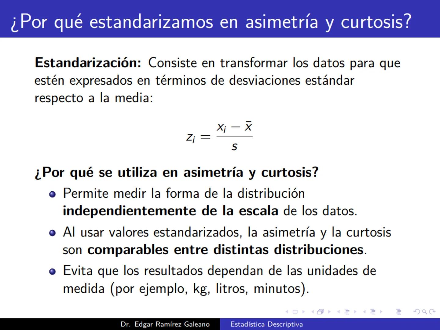 # Estadística Descriptiva
Ingeniería Mecánica Agrícola
Dr. Edgar Ramírez Galeano Conceptos Básicos
En muchas ocasiones, para llevar a cabo