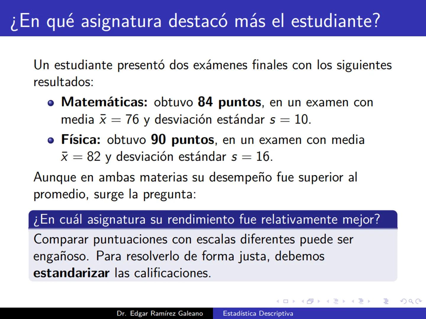 # Estadística Descriptiva
Ingeniería Mecánica Agrícola
Dr. Edgar Ramírez Galeano Conceptos Básicos
En muchas ocasiones, para llevar a cabo
