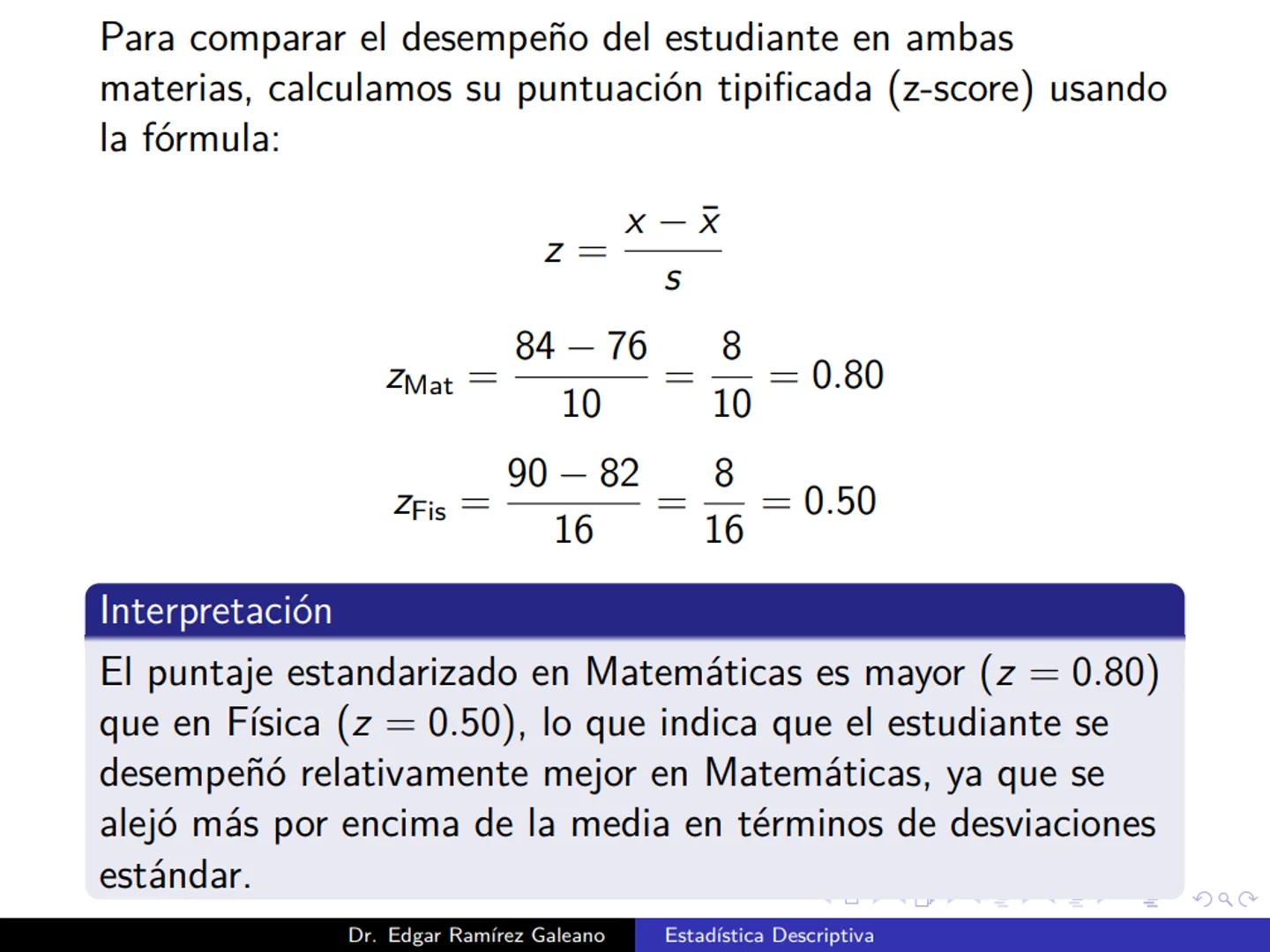 # Estadística Descriptiva
Ingeniería Mecánica Agrícola
Dr. Edgar Ramírez Galeano Conceptos Básicos
En muchas ocasiones, para llevar a cabo