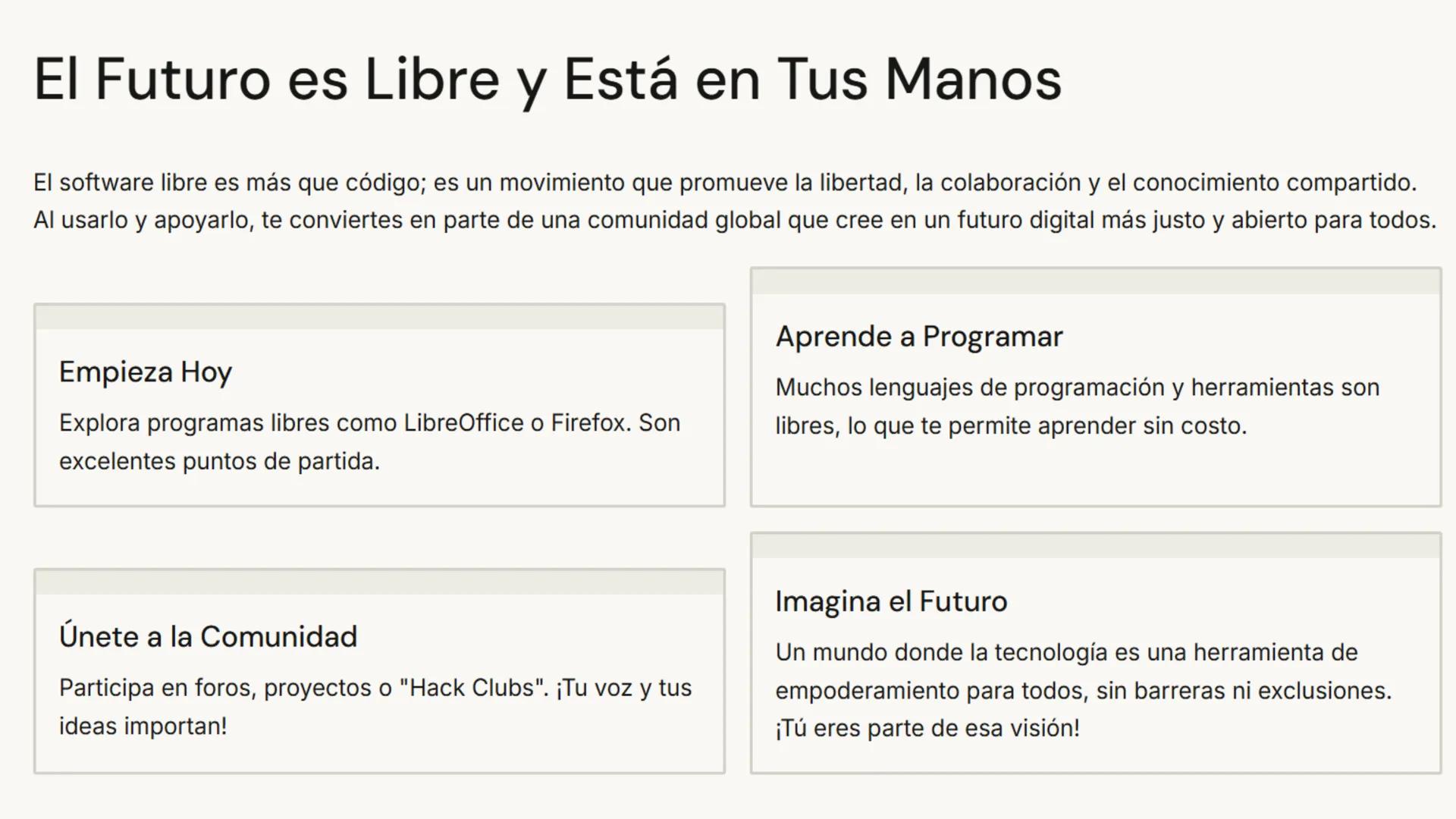 CETIs No.67
Historia del Software Libre:
Libertad para todos en el
mundo digital
Cultura Digital I
Docente: Mtra. Denisse Cisneros García ¿Q
