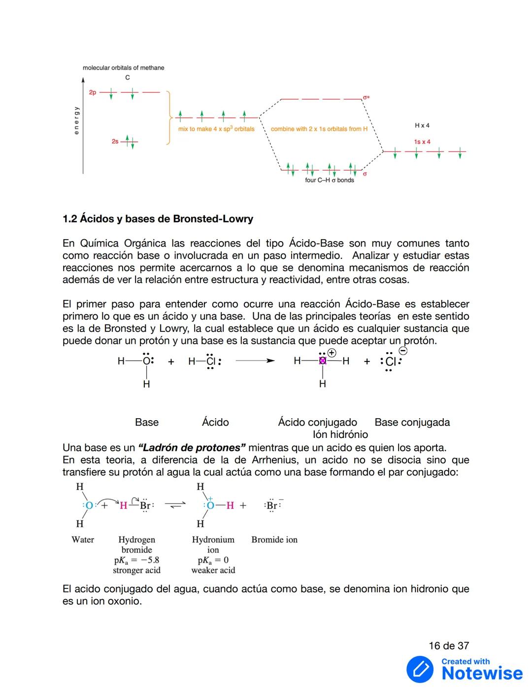 UNIDAD 1: FUNDAMENTOS DE REACTIVIDAD
Información y gráficos obtenidos de:
Clayden, J., Greeves, N., & Warren, S. (2012). Organic chemistry.