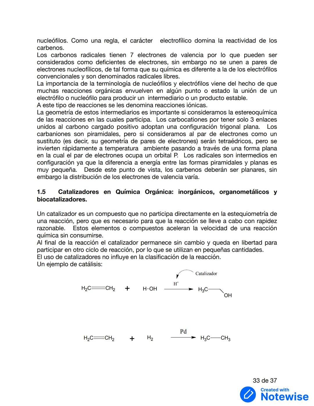 UNIDAD 1: FUNDAMENTOS DE REACTIVIDAD
Información y gráficos obtenidos de:
Clayden, J., Greeves, N., & Warren, S. (2012). Organic chemistry.