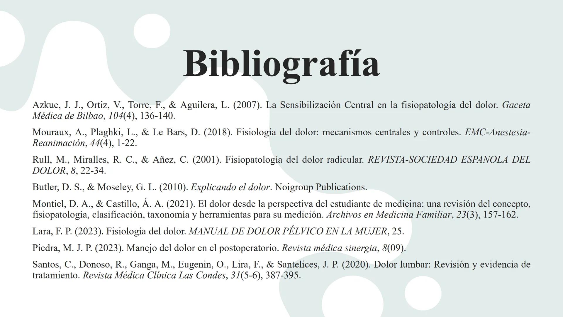 # DOLOR
L.FT. MAGALI SANTIAGO ESCAMILLA Existen 3 tipos de estímulos que excitan los
receptores para el dolor:
MECÁNICOS
TÉRMICOS
QUÍMIC