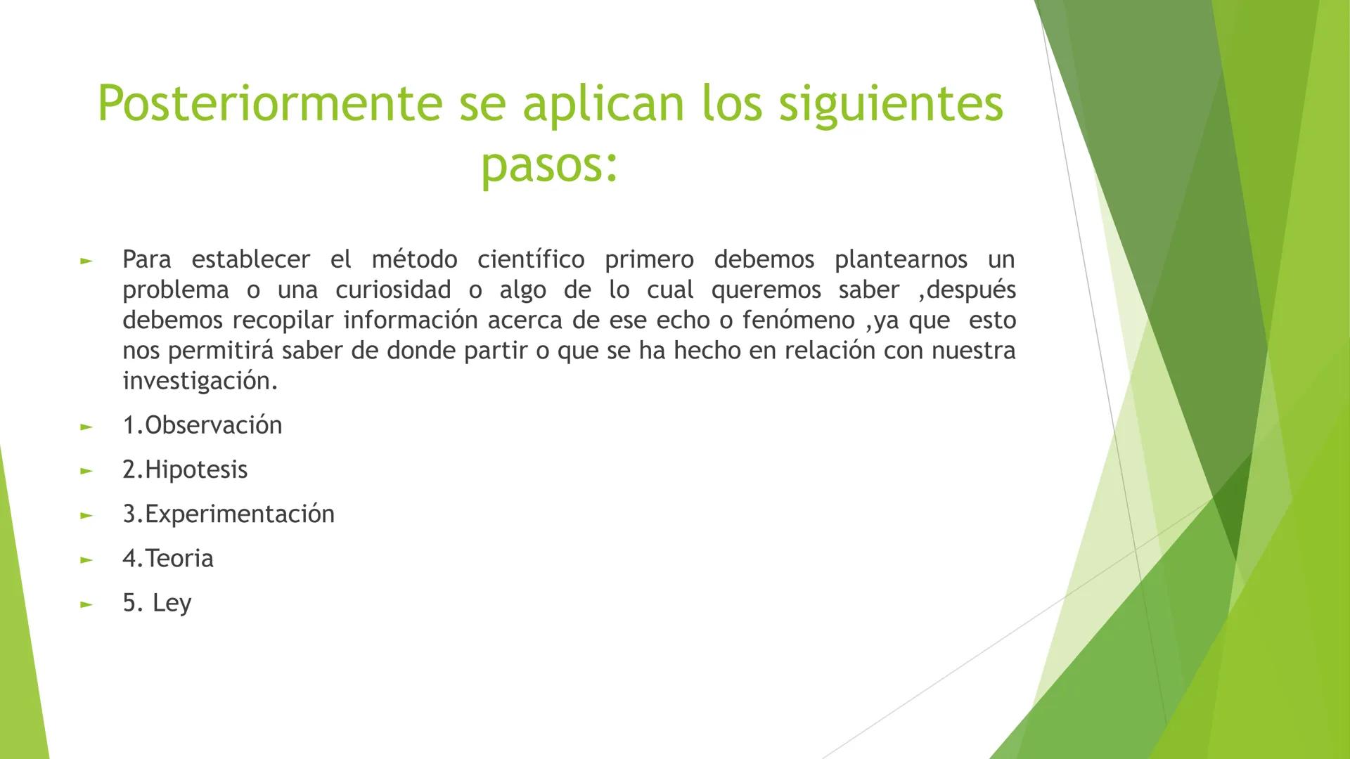 # MÉTODO CIENTÍFICO
- Mediante la utilización del Método Científico es
posible obtener un conocimiento sistematizado
en todos los procesos