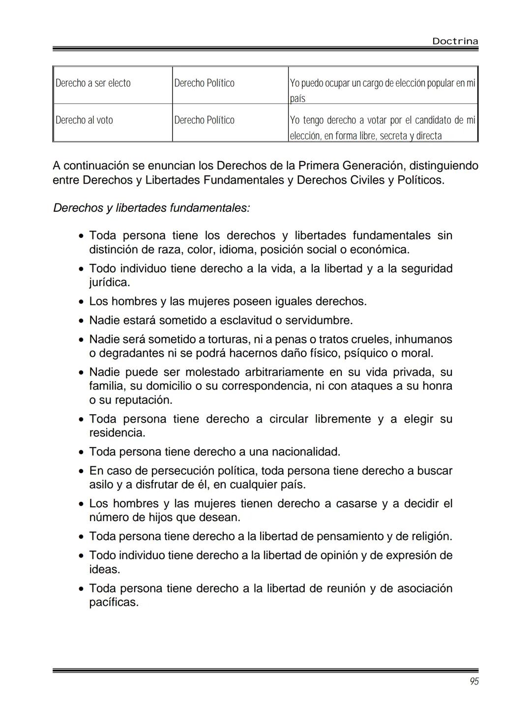 Doctrina
# LAS TRES GENERACIONES DE LOS
# DERECHOS HUMANOS
Magdalena Aguilar Cuevas
*Directora de Promoción de la Cultura de los Derechos