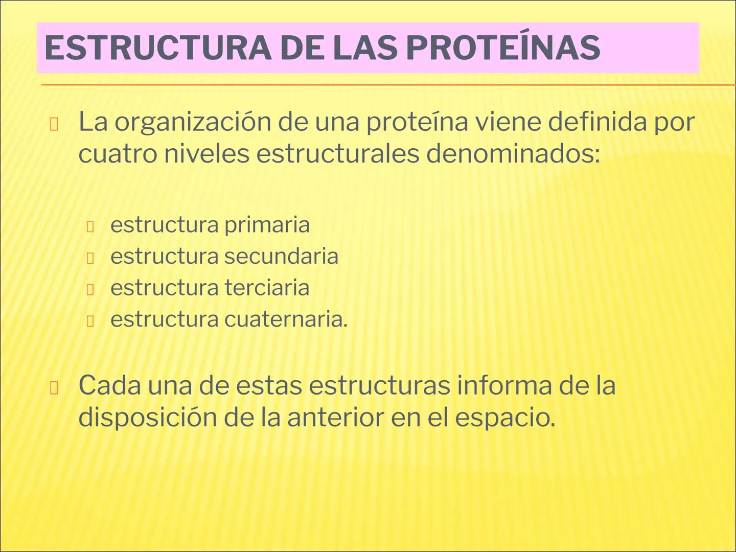 # PROTEÍNAS GENERALIDADES Las proteínas
están formadas por unidades básicas
que corresponden a los aminoácidos, los cuales
se unen entre