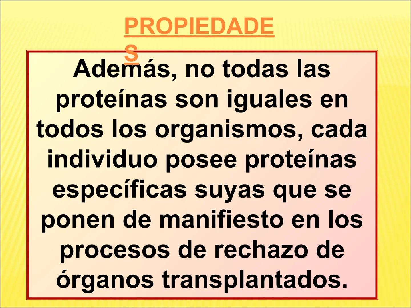 # PROTEÍNAS GENERALIDADES Las proteínas
están formadas por unidades básicas
que corresponden a los aminoácidos, los cuales
se unen entre