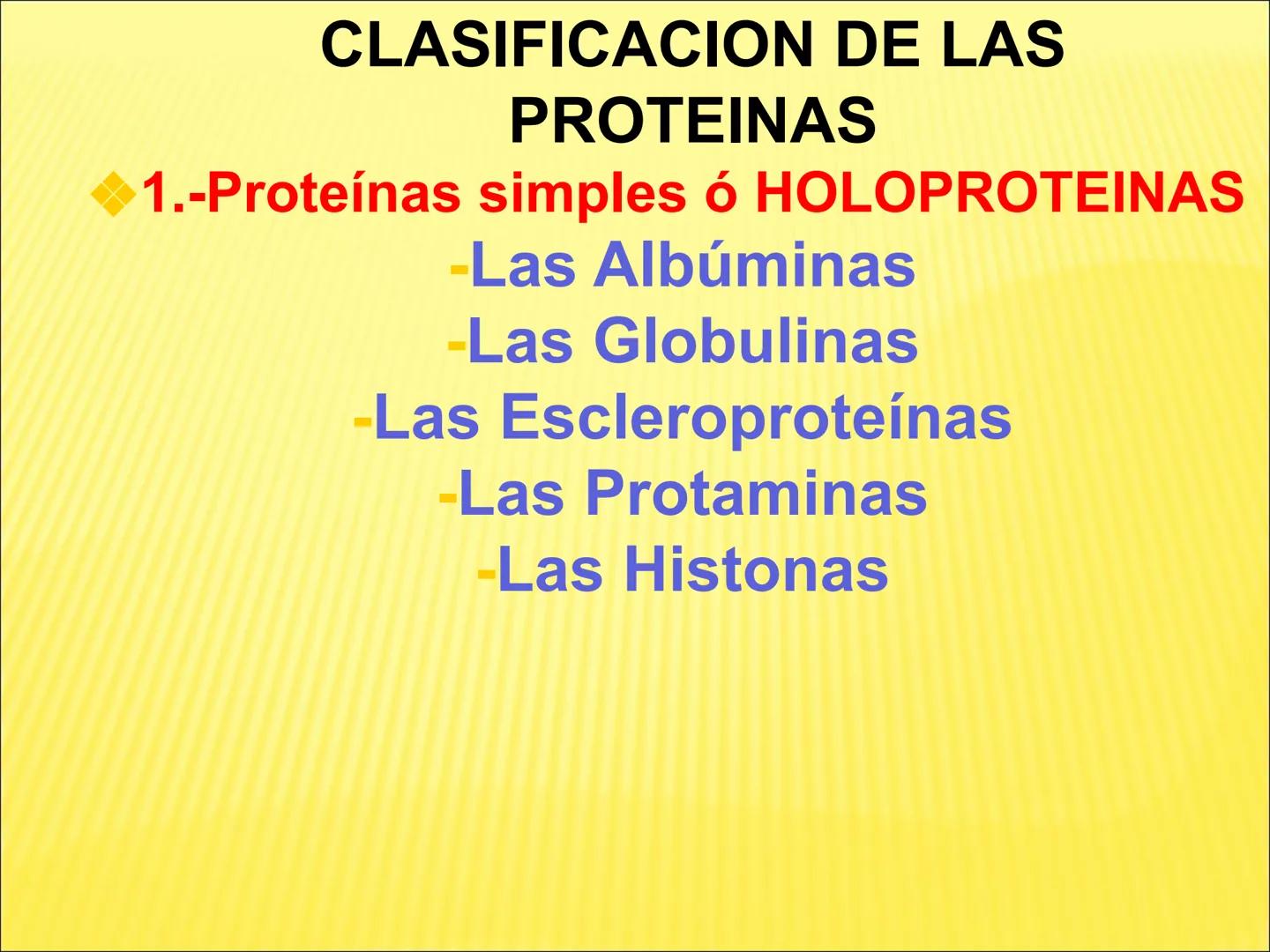 # PROTEÍNAS GENERALIDADES Las proteínas
están formadas por unidades básicas
que corresponden a los aminoácidos, los cuales
se unen entre