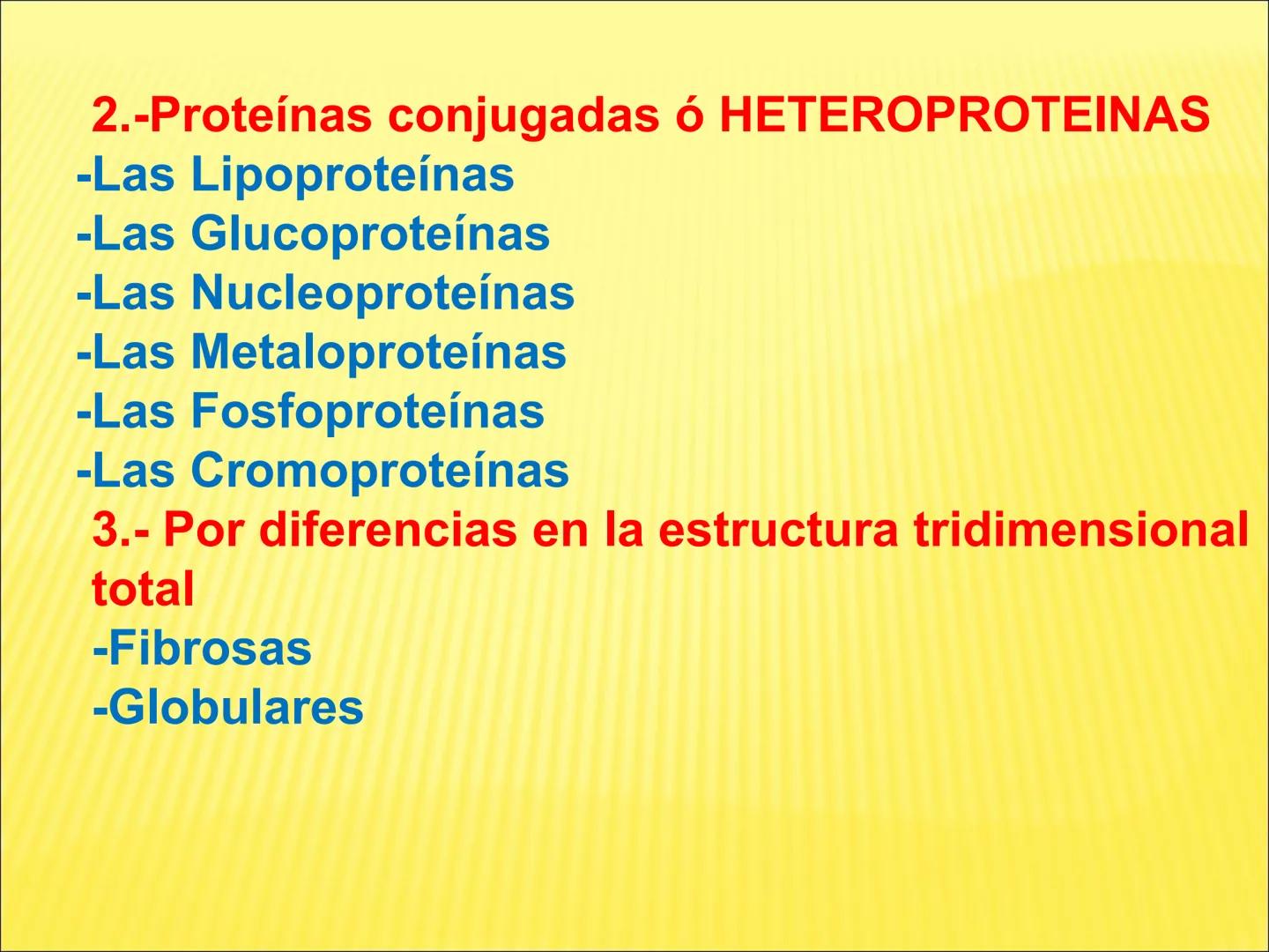 # PROTEÍNAS GENERALIDADES Las proteínas
están formadas por unidades básicas
que corresponden a los aminoácidos, los cuales
se unen entre