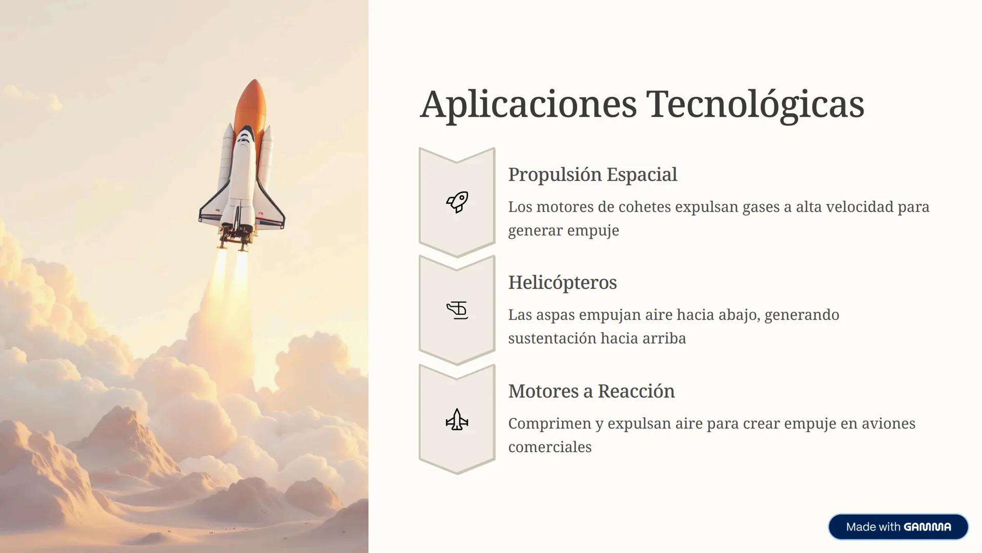 # La Tercera Ley de Newton
Principio de Acción y Reacción # El Principio Fundamental
Enunciado
"Para cada acción hay una
reacción igual y