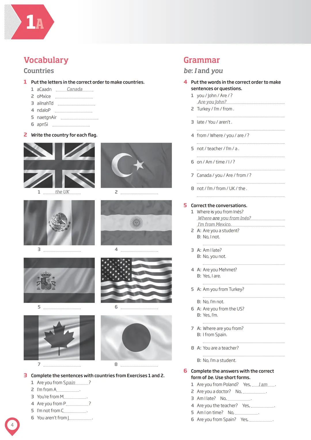 # ROADMAP
WORKBOOK
with key and online audio
Anna Richardson # CONTENTS
2
Unit 1 page 4
Unit 2 page 10
1A Vocabulary countries
2A Vocabu