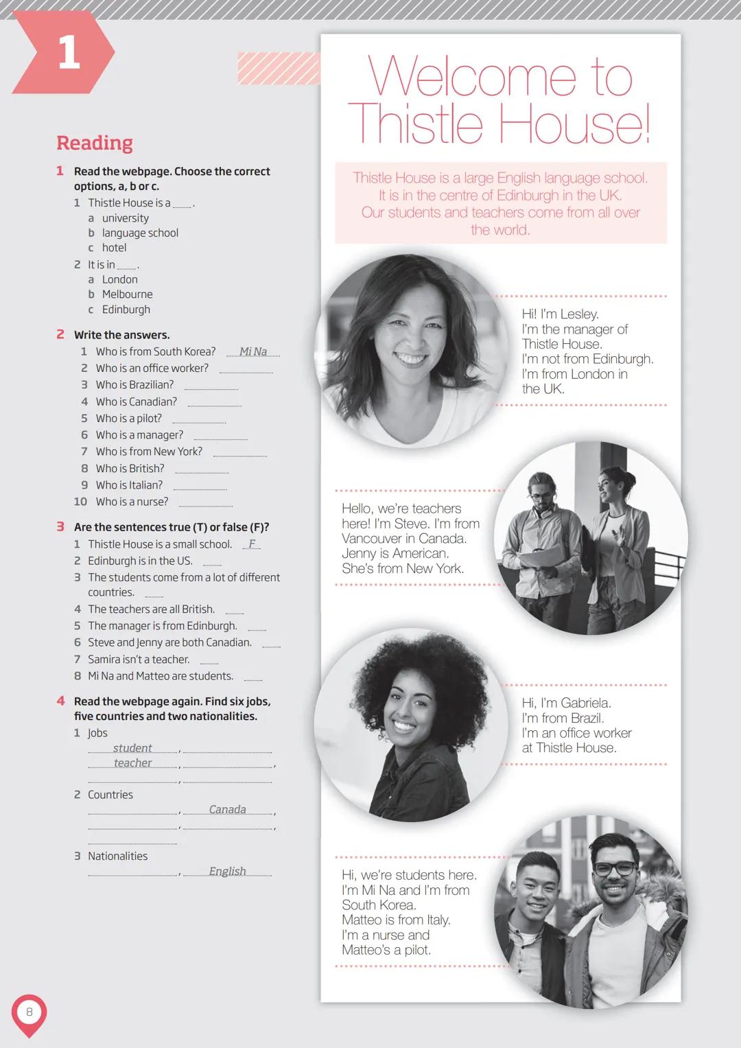 # ROADMAP
WORKBOOK
with key and online audio
Anna Richardson # CONTENTS
2
Unit 1 page 4
Unit 2 page 10
1A Vocabulary countries
2A Vocabu