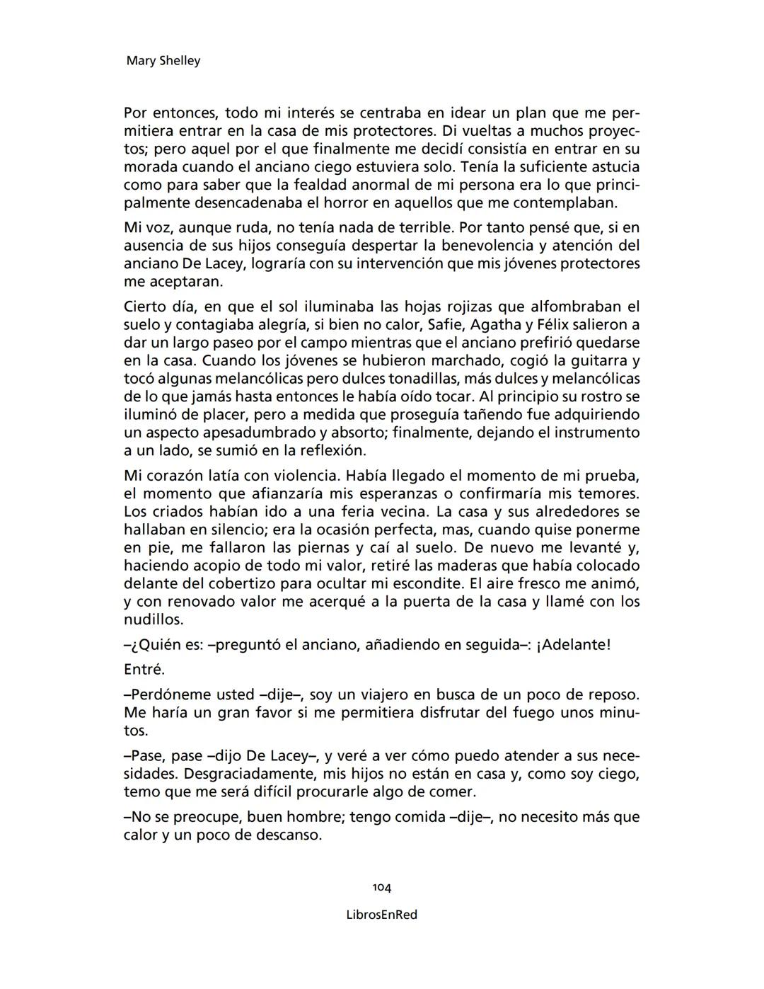 Mary Shelley
Frankenstein
o el moderno Prometeo
Colección Novelas
libros
red # Frankenstein
o el moderno Prometeo
Mary Shelley
Colecci