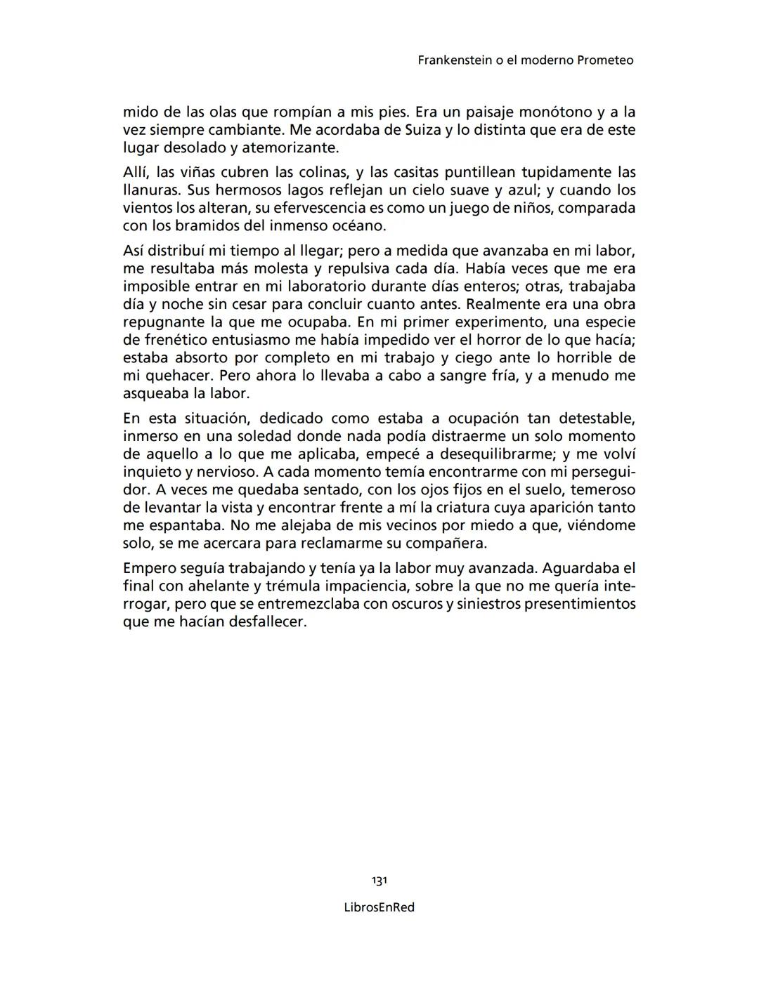 Mary Shelley
Frankenstein
o el moderno Prometeo
Colección Novelas
libros
red # Frankenstein
o el moderno Prometeo
Mary Shelley
Colecci